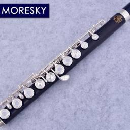 Título do anúncio: Flauta Transversal de Madeira Ébano - Moresky 17 Chaves