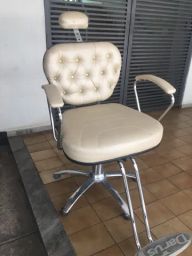 Cadeira de Barbeiro Reclinável Milão Taça Cromada Marri - Cosmobel Móveis