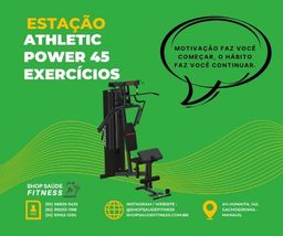 Título do anúncio: Estação de Musculação Athletic Power 45 Exercícios + Entrega grátis -  10x sem juros 