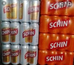 Título do anúncio:  8 Pacotes Cerveja Schin latão 473ml