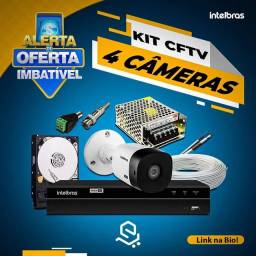 Título do anúncio: Kit CFTV 04 Camera Instalado