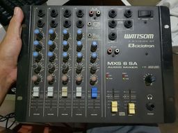 Título do anúncio: Mesa De Som Wattsom MXS 6 SA Ciclotron Analógica 6 Canais - Audio Mixer<br><br>