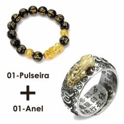 Título do anúncio: Pulseira+anel Feng Shui Atraia Riqueza Sorte Prosperidade