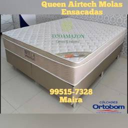 Título do anúncio: cama queen airtech molas ensacadas e reforço lateral ortobom 