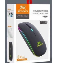 Título do anúncio: Mouse sem fio Recarregável 2.4G E-1400 - RR Relog's