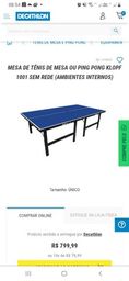 Título do anúncio: Mesa de ping pong + rede + raquetes e bolas 