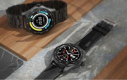 Título do anúncio: Smartwatch BW-HL3 Couro Preto touchscreen Novo na caixa