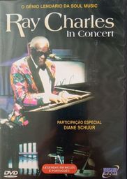 Título do anúncio: dvd ray charles in concert participação especial diane schuur