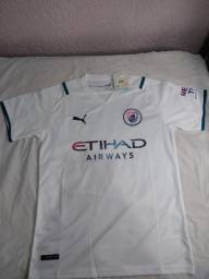 Título do anúncio: Camisa Puma Manchester City Branca 21/22 Original Tailandesa
