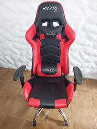 Título do anúncio: Cadeira Gamer MX7, Giratória, Preto e Vermelho, Mymax