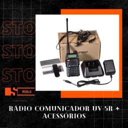 Título do anúncio: 1 Rádio Comunicador Baofeng uv-5r + 1 Carregador + 1 Fone - Loja Store World.