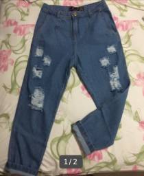 Título do anúncio: Calça jeans mon  nova - veste 38 /40 