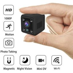 Título do anúncio: Micro Câmera Ip Hd Sem Fio Wifi Grava Deteccao Movimento Audio Visao Noturna