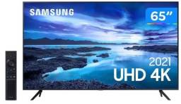 Título do anúncio: Smart TV 65? Crystal 4K Samsung 65AU7700 Wi-Fi - Bluetooth HDR Alexa Built in 3 HDMI 1 USB
