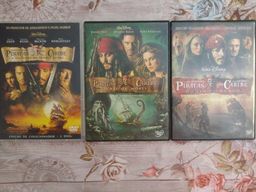 Título do anúncio: Vendo dvds originais dos três primeiros filmes do Piratas do Caribe