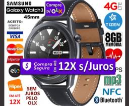 Título do anúncio: Galaxy Watch 3 45mm 10% Off ou 12X s/Juros 8GB 4G LTE, GPS, Bluetooth, Novíss, Cx, NF, Gar