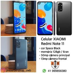 Título do anúncio: Celular XIAOMI Redmi Note 11 128gb/ 6ran ORIGINAL novo somos loja física 