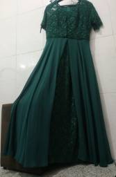 Título do anúncio: Vestido de festa longo - Verde escuro R$ 180,00 (GG)