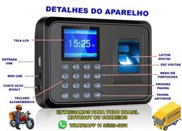 Título do anúncio: Relógio De Ponto Digital Leitor Biométrico 1000 Cadastros *Enviamos para todo Brasil*