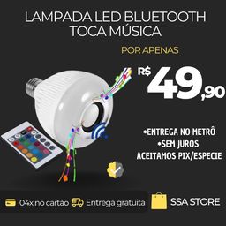 Título do anúncio: Lâmpada LED Bluetooth (Promoção)