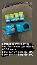 Título do anúncio: Vendo Alexa e lâmpadas inteligentes positivo 