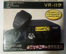 Título do anúncio: Rádio Voyager VR-119 80Ch + antena + cabo 5m / Torro!