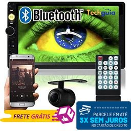 Título do anúncio: Central Multimidia Dvd Bluetooth Mais Camera de Ré Knup Usb Fm Mp5 Garantia