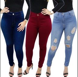 Título do anúncio: Calça Jeans Feminina Slim Laycra