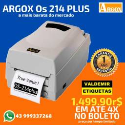 Título do anúncio: impressora argox 214 plus nova direto da fabrica garantia 01 ano