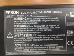 Título do anúncio: Projetor Epson Power Lite 6+ - Modelo: H283a