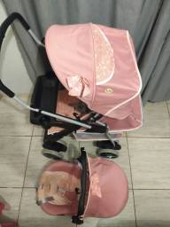 Título do anúncio: Vendo carrinho com bebê conforto