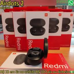 Título do anúncio: Xiaomi Redmi AirDots 2 original Bluetooth fone de ouvido sem fio iPhone Samsung celular