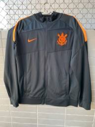 Título do anúncio: Conjunto de frio Corinthians Calça e Blusa preto com dist. laranja- Comissão Técnica  