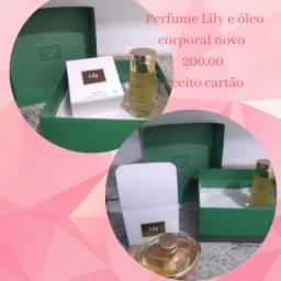 Título do anúncio: Perfume e óleo lily novo na caixa 