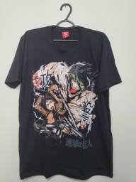 Título do anúncio: Camisa anime Attack on Titan - Eren Yeager - Shingeki no Kyojin