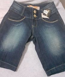 Título do anúncio: Bermuda Jeans Tamanho 40 (veste 34 ou Juvenil)