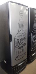 Título do anúncio: Cervejeira Preta 410l Porta Solida  Lacrada Caixa Controlador Digital