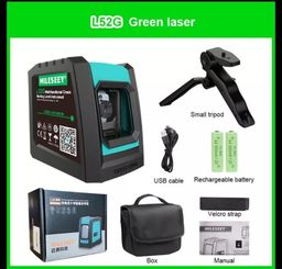 Título do anúncio: nivel laser verde + tripe+ bateria+ carregador usb (NOVO)