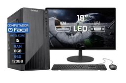 Título do anúncio: Computador Completo Fácil Intel I5 08 Gb Ddr3 Ssd 120 Gb