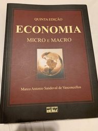 Título do anúncio: Livro Economia micro macro março Antonio Vasconcellos 