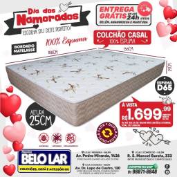 Título do anúncio: Colchão Casal D65 100% Espuma 