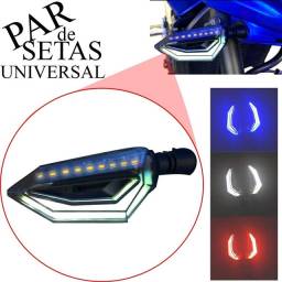 Título do anúncio: Piscas Setas e Lanterna DRL Universal Para Motos 12v