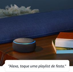 Título do anúncio: Echo Dot (3ª Geração): Smart Speaker com Alexa - Cor Preta