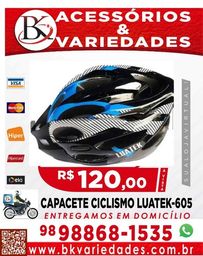 Título do anúncio: Capacete Bike Ciclismo Luatek LKT-605(Loja BK Variedades)