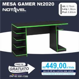 Título do anúncio: Mesa Gamer Nt 2020 cor preta e verde
