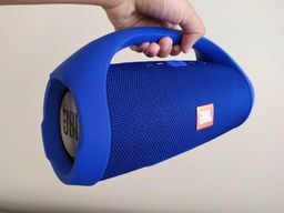 Título do anúncio: Caixa de Som Bluetooth Boombox Azul 30cm
