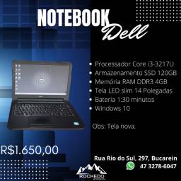 Título do anúncio: Notebook Dell i3 com SSD 