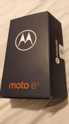Título do anúncio: Smartphone Motorola Moto E7 novo na caixa