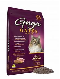 Título do anúncio: Ração Guga Premium Gatos 25 kg - (Sem Corantes)