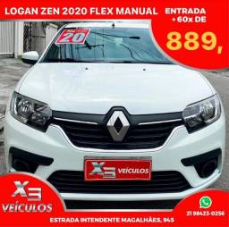 Título do anúncio: 48x 751... Renault Logan 1.0 Flex Manual